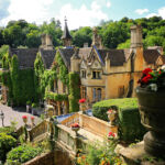 Деревня Касл Ком, Котсуолдс, Англия Котсуолдс, Англия